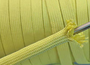 Aramid Fiber Kevlar® Knitted Sleeve For Wire Cable Hose Protection