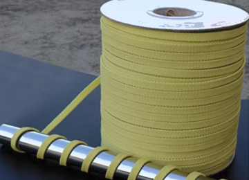 Aramid Fiber Kevlar® Rope For Glass Tempering Furnace Roller